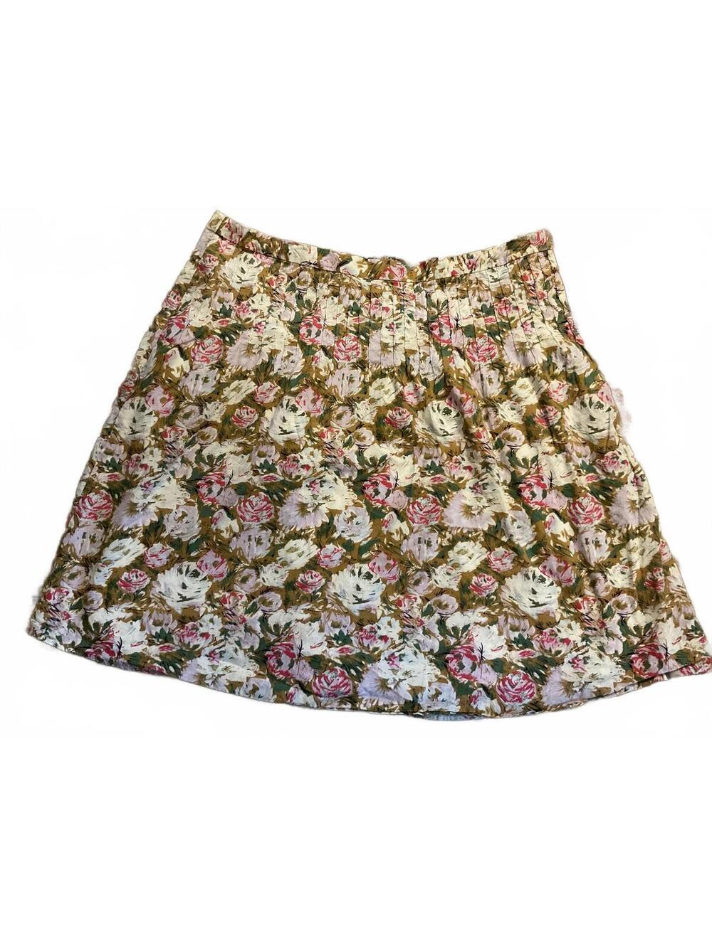 Attention Floral Cottagecore Romantic Classic Cotton Skirt Size 16